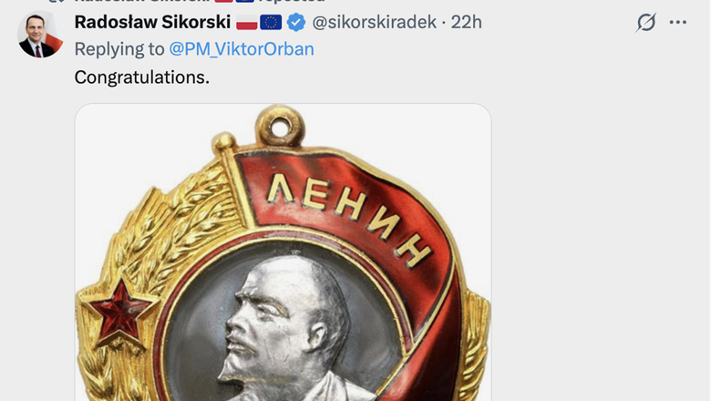 МИД Польши поздравил Орбана &laquo;орденом Ленина&raquo;